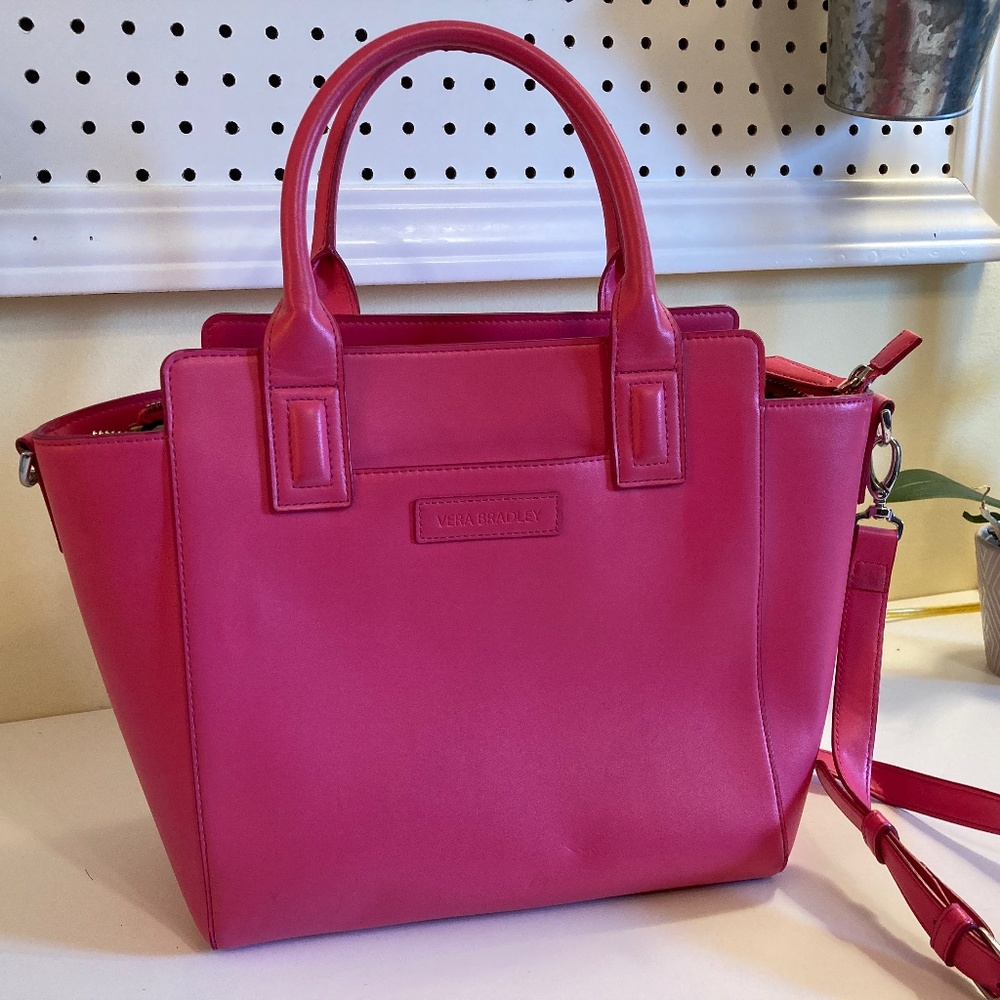 Leather Vera Bradley Crossbody Satchel